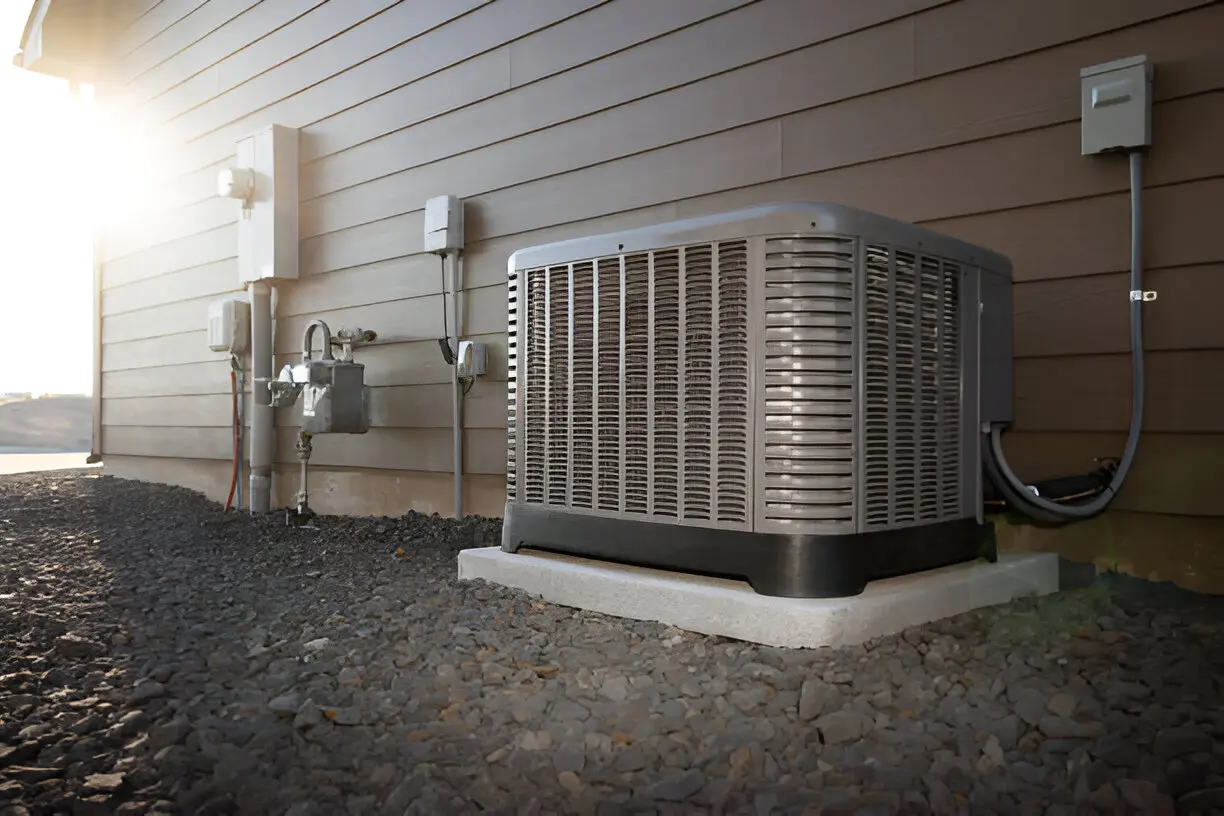 Home 12 HVAC specialist fixing a broken AC unit for a homeowner in Orlando