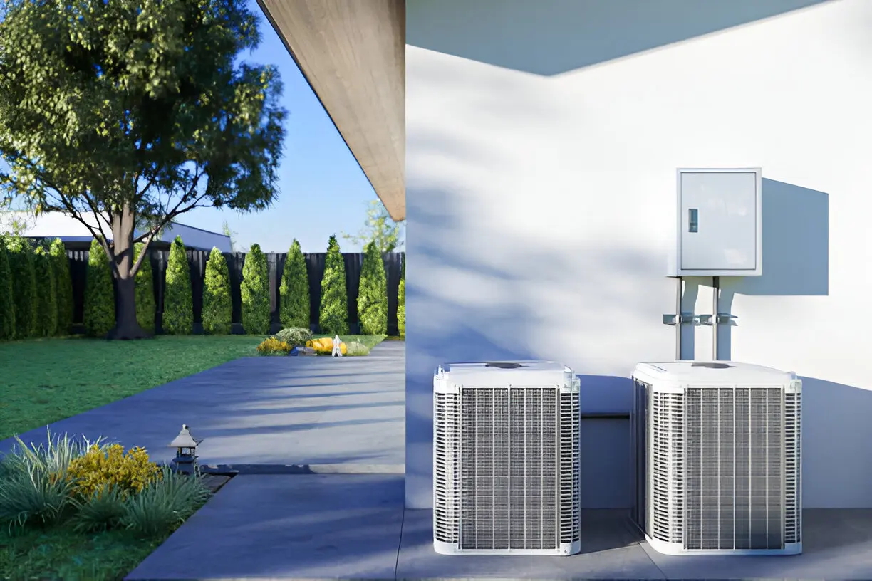 Home 8 Certified Air Conditioning Contractor in Orlando installing a new central AC unit